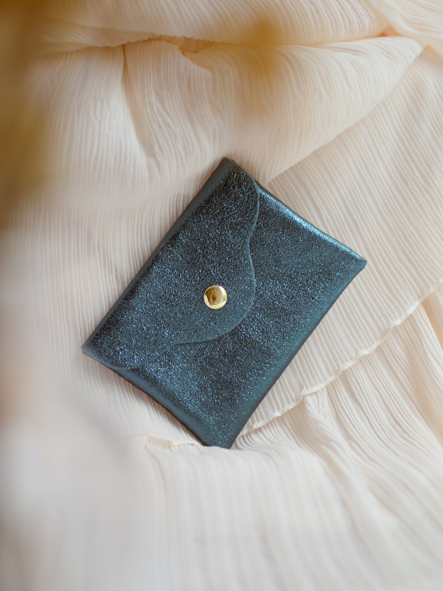 Porte-cartes LOU bleu canard