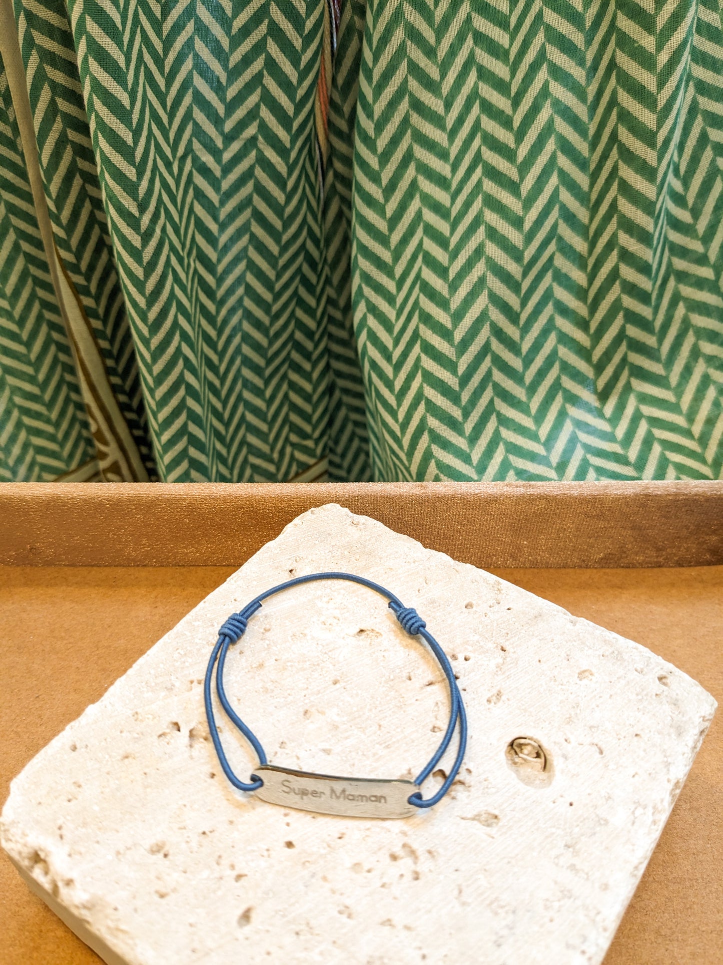Bracelet Super Maman Bleu