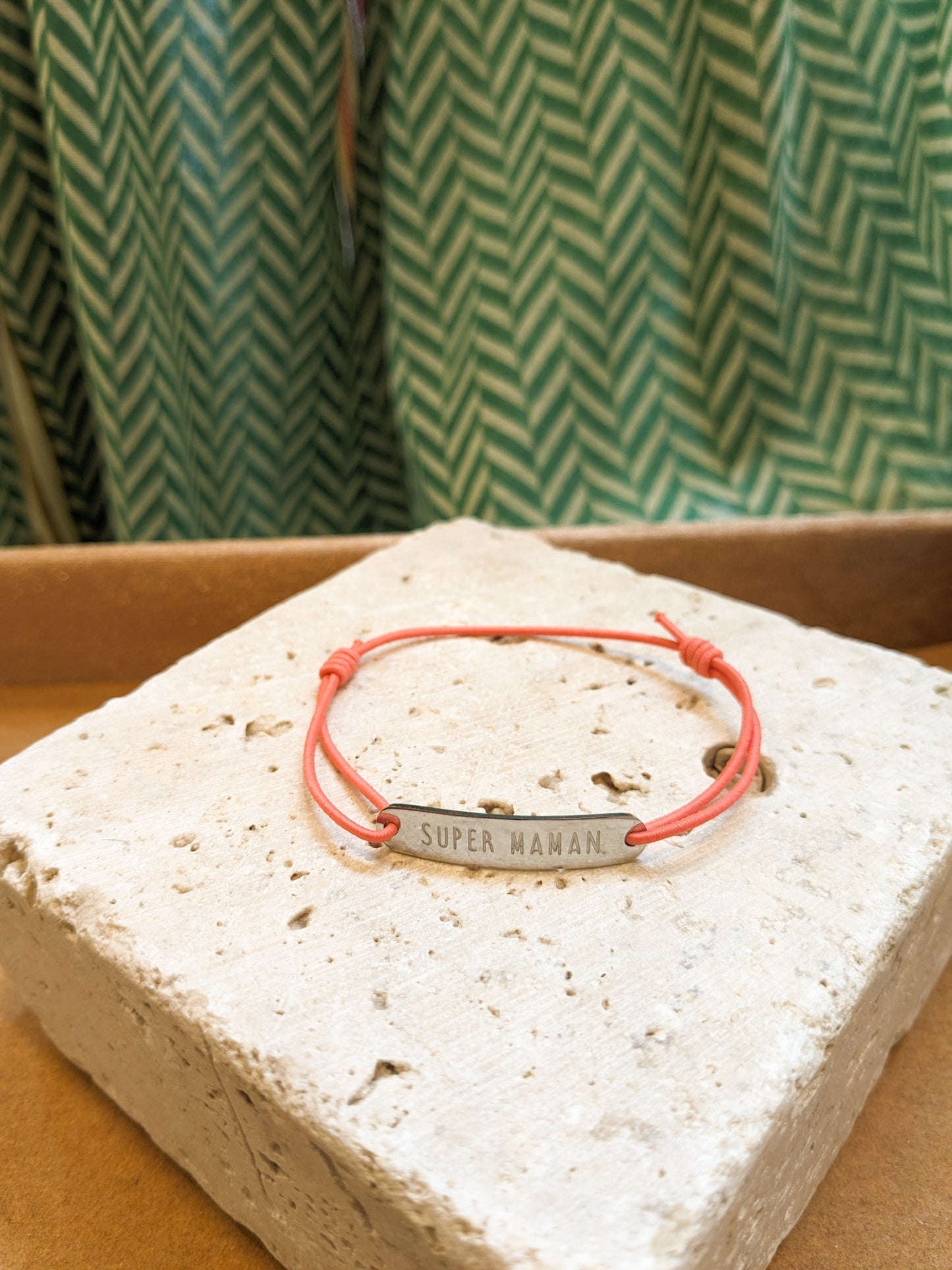 Bracelet Super Maman Saumon