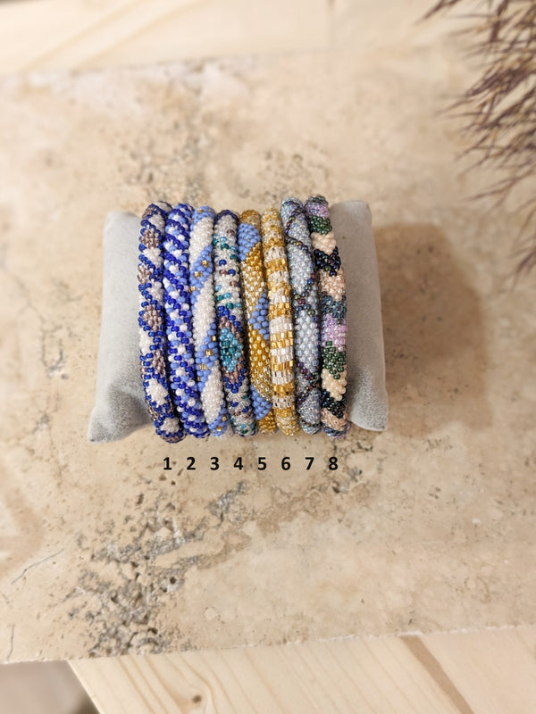 Bracelets népalais multicolors