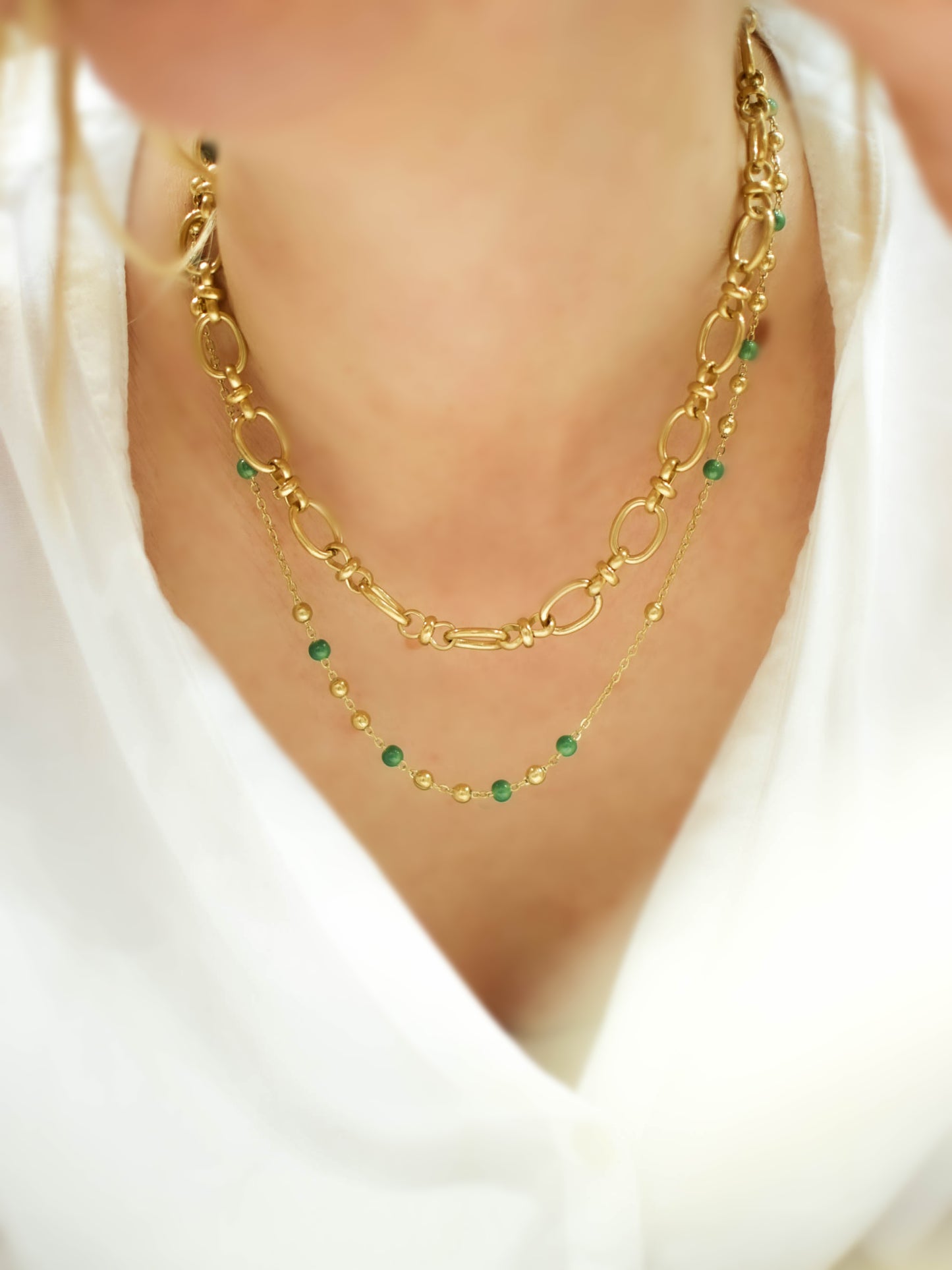Collier BURTY vert