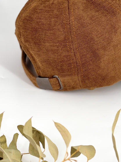 Casquette en toile camel