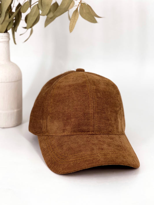 Casquette en toile camel