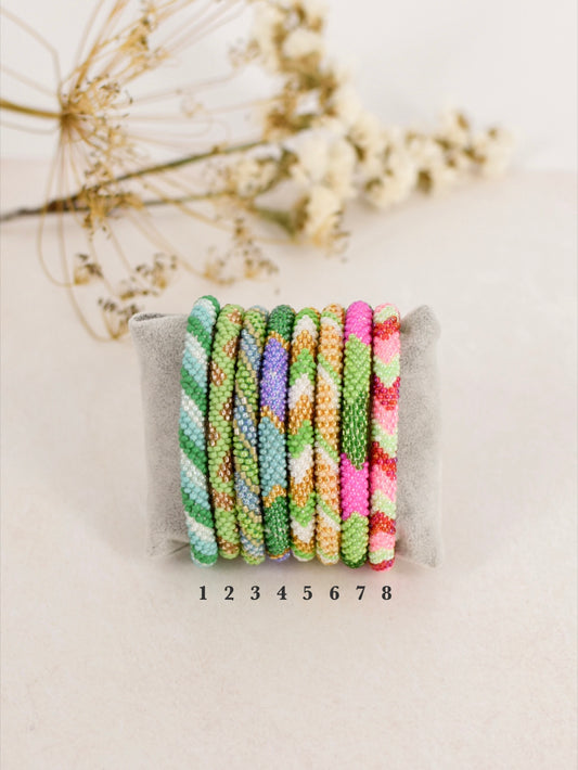 Bracelets népalais multicolors