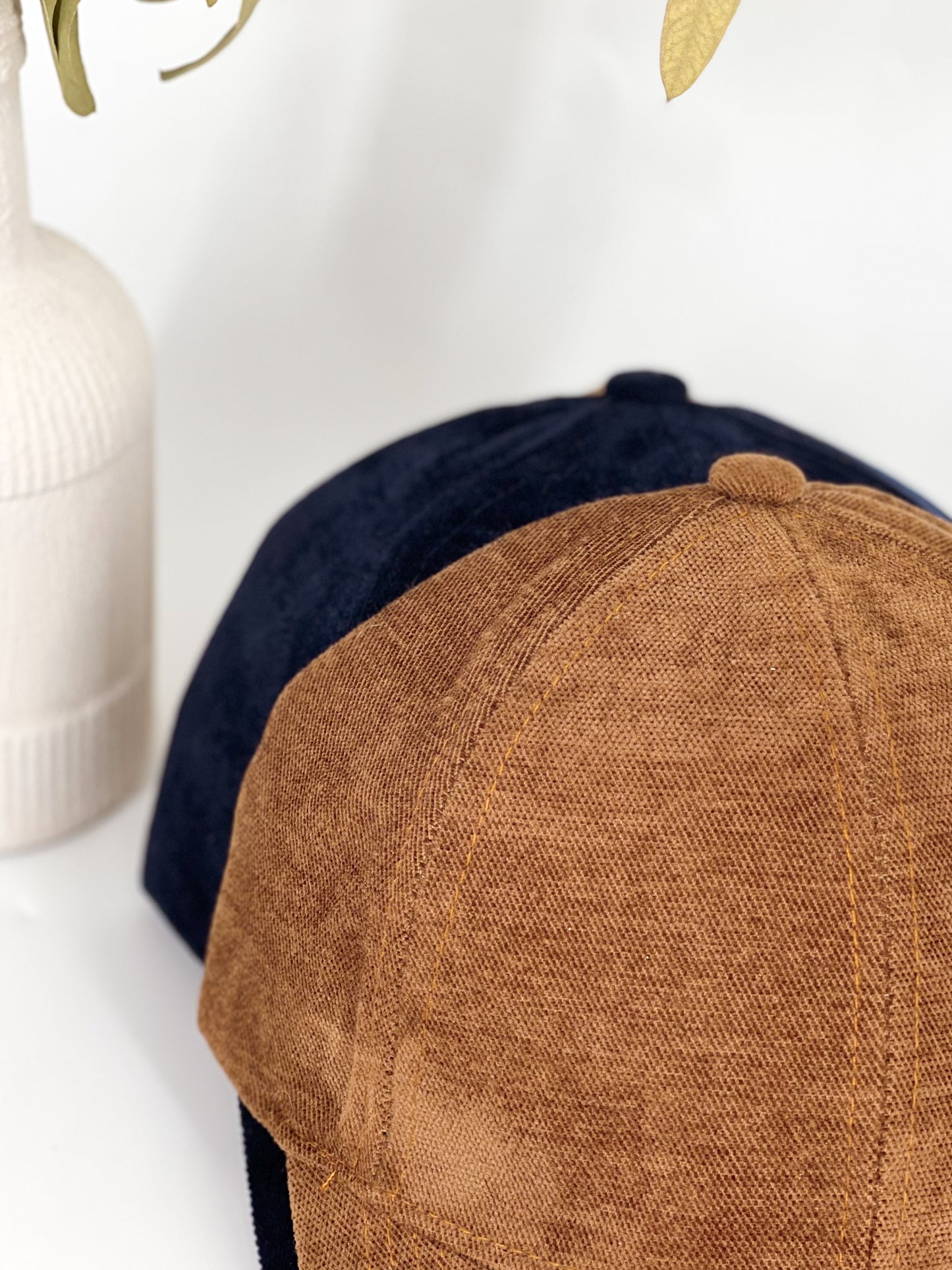Casquette en toile camel