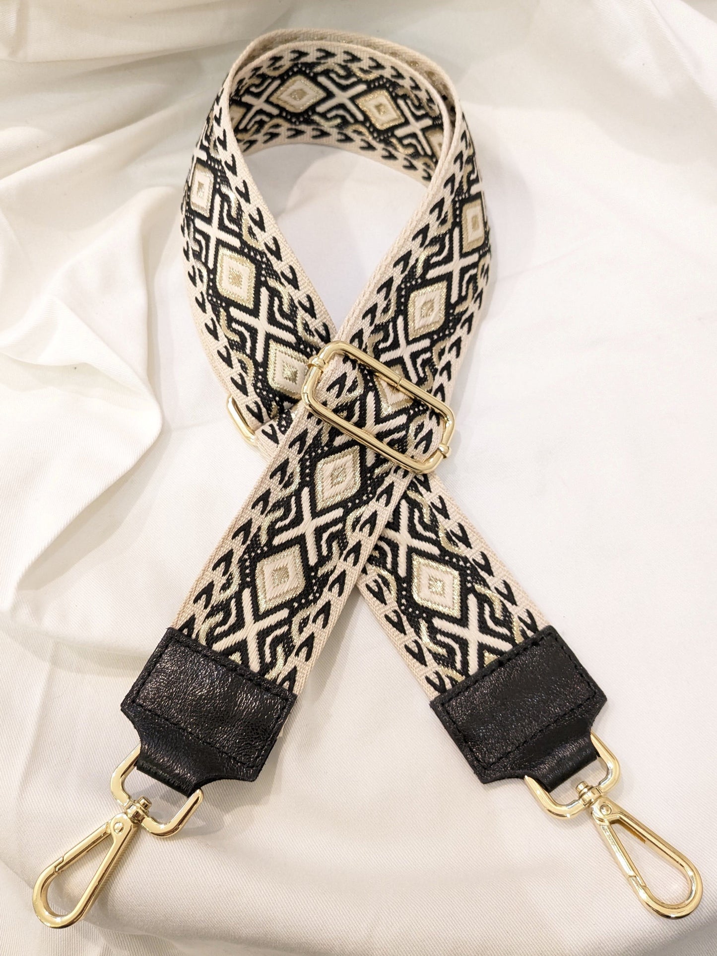 Sangle Jacquard noire