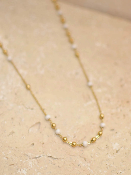 Collier BURTY blanc